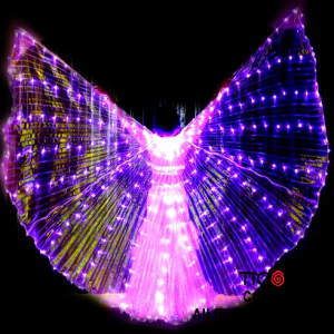 ALAS LED CAPA LUMINOSA LILA 145 CM X 300 CM X 210 LEDS (PILAS NO INCLUIDAS)